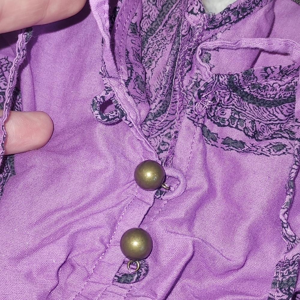 Juicy Couture Purple Patterned Top - Picture 2 of 5